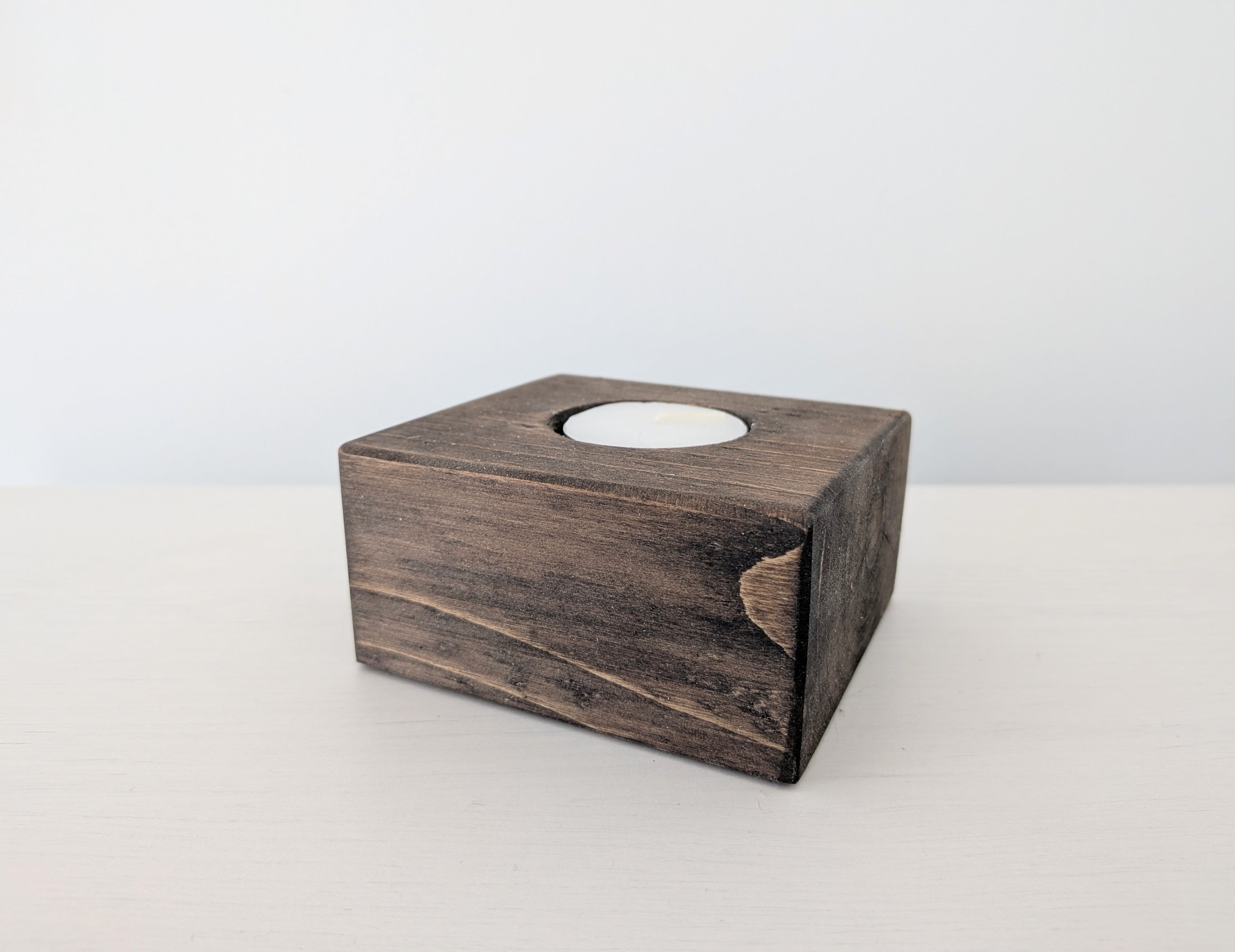 Wooden Tea Light Holder