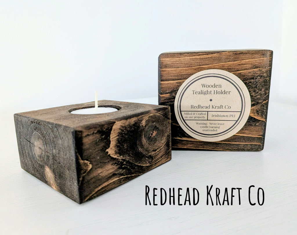 Wooden Tea Light Holder