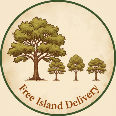 Free Island Delivery Badge