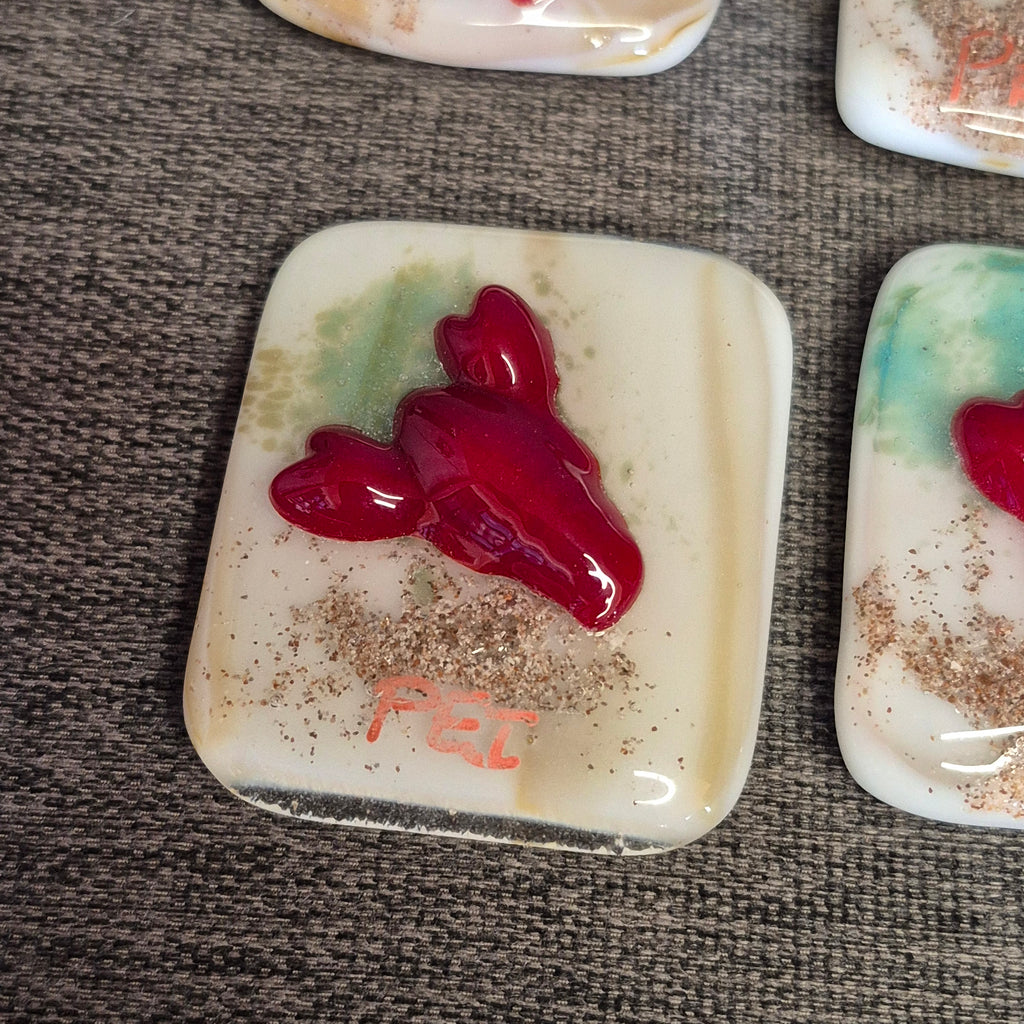 PEI Lobster Magnet - Fused Glass