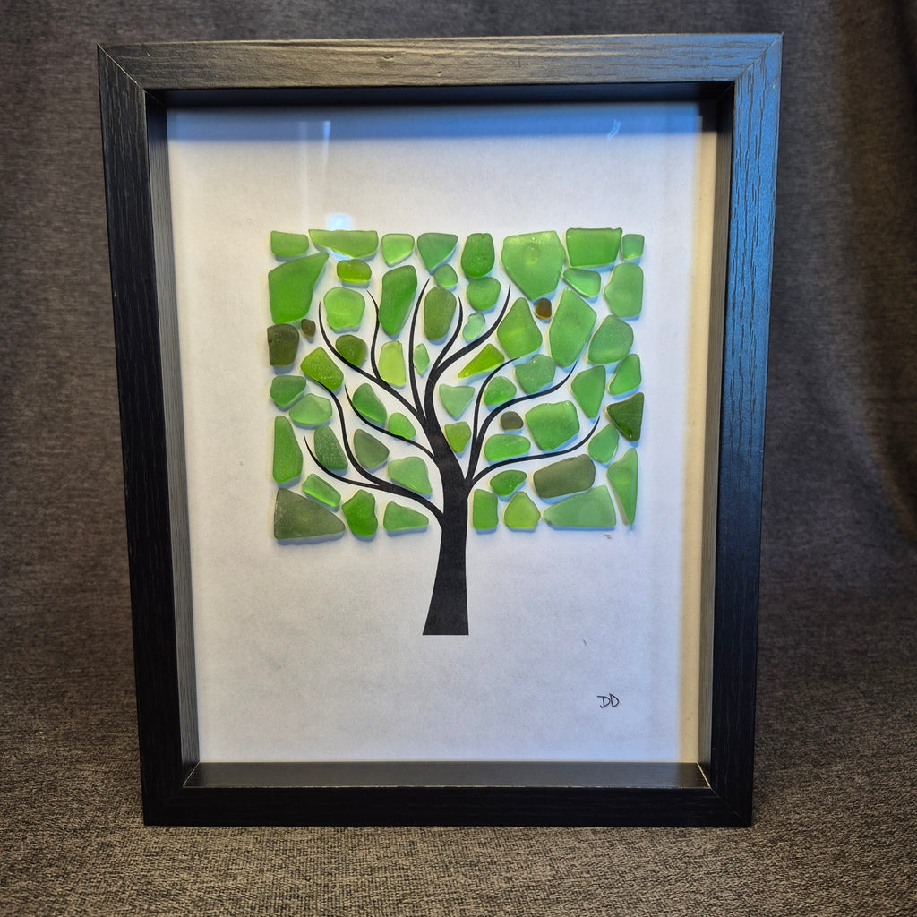 Sea Glass Artwork - Trees