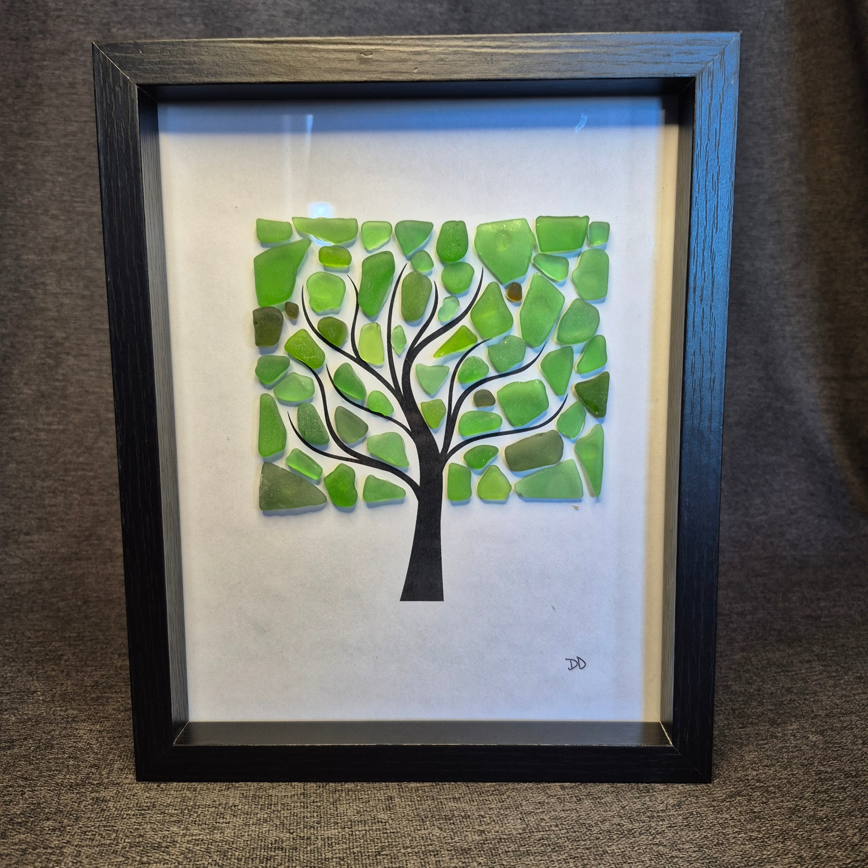 Sea Glass Artwork - Trees