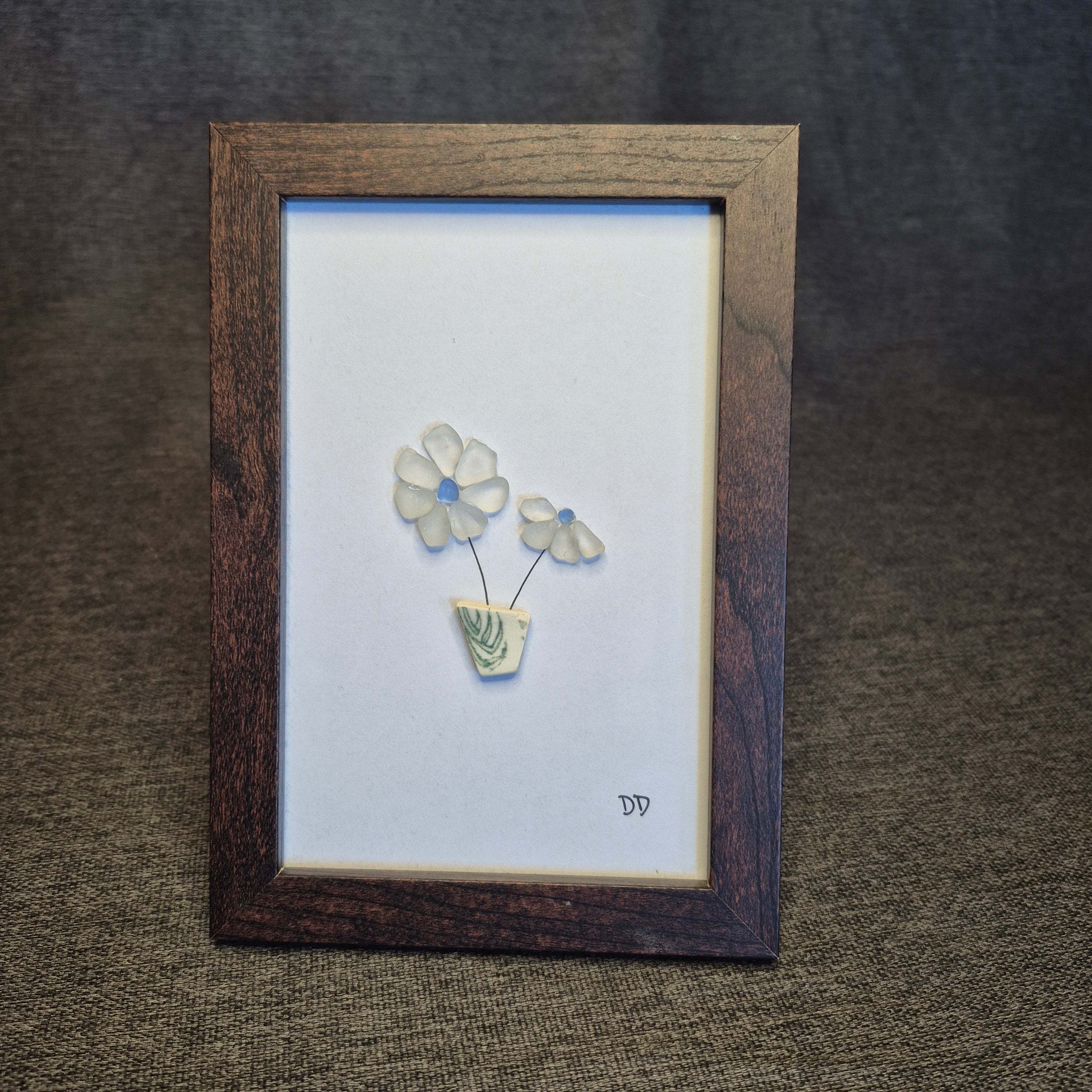 Sea Glass Artwork - Flowers