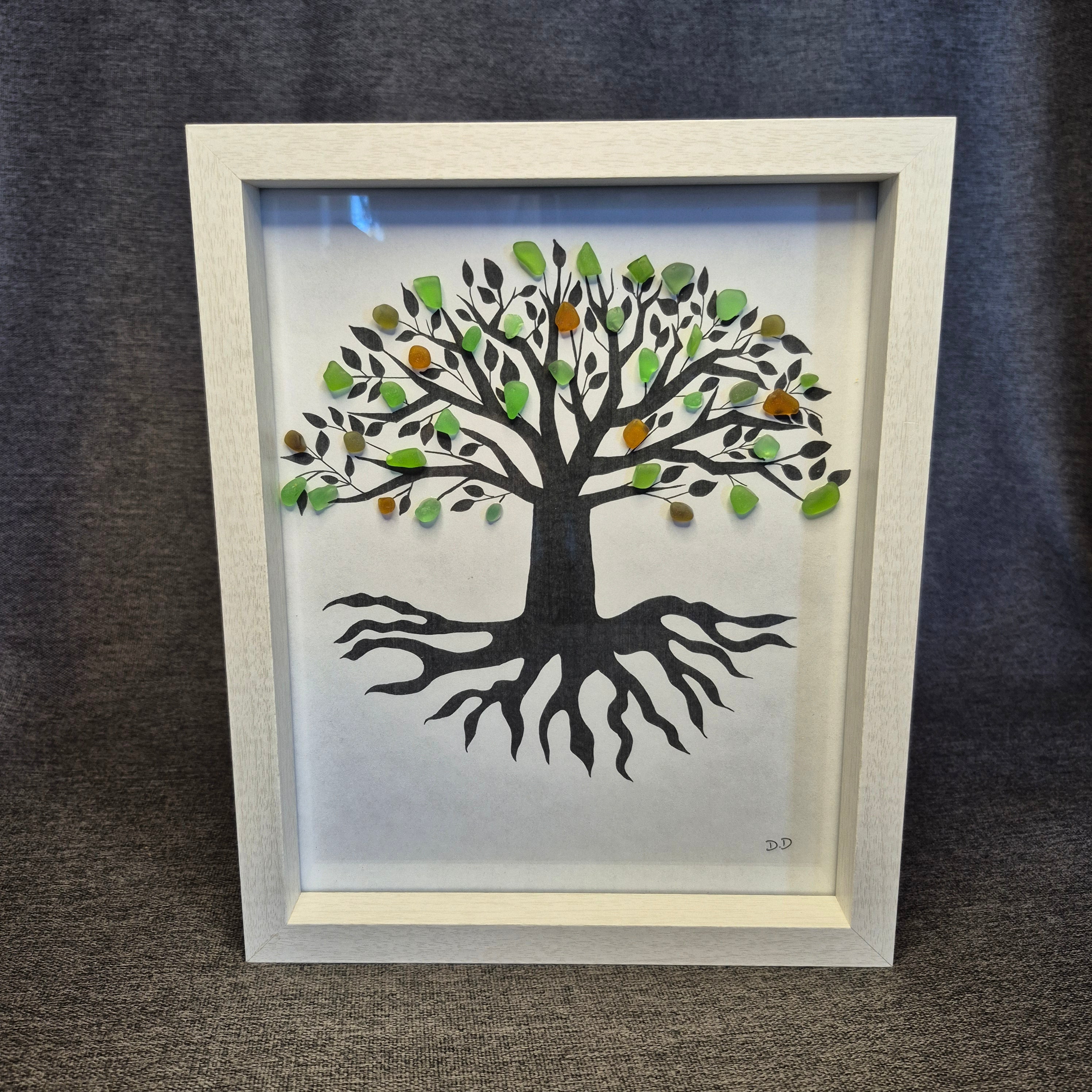 Sea Glass Artwork - Trees
