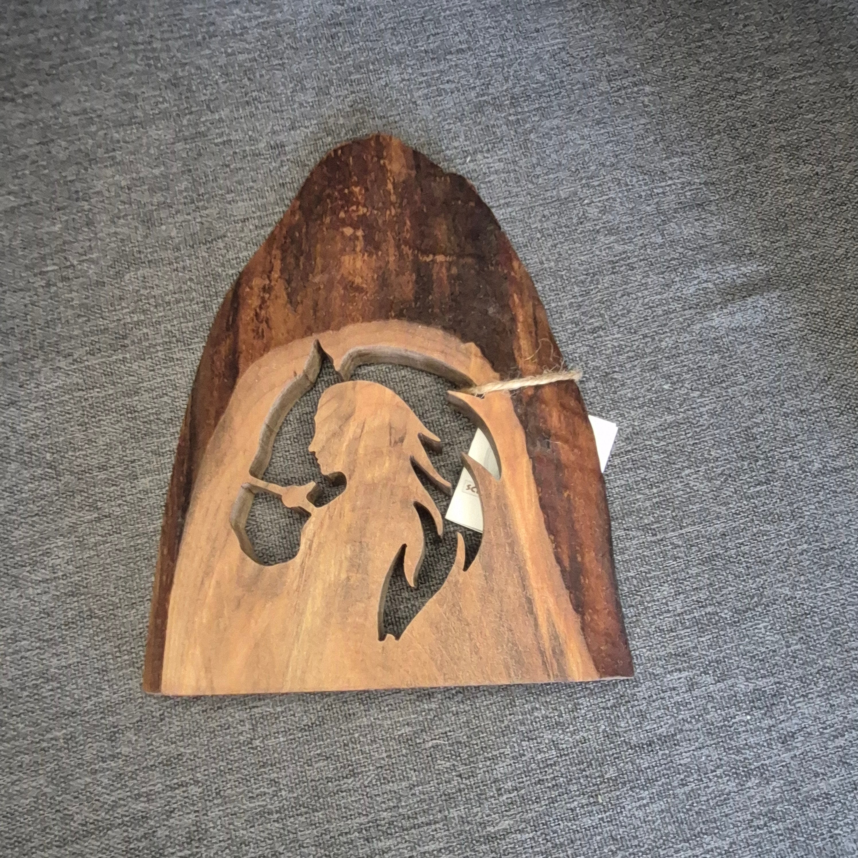Horse & Rider Fret Scrolled Piece