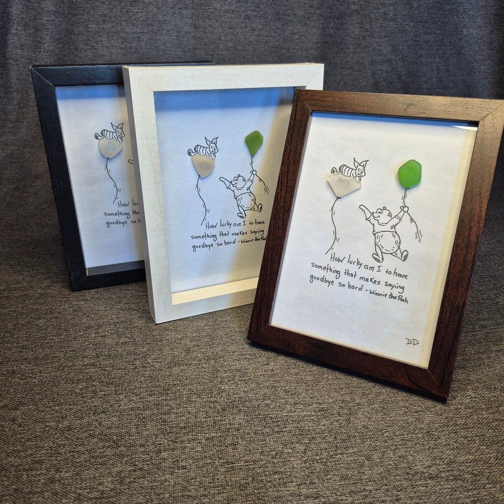 Sea Glass Art - Goodbye