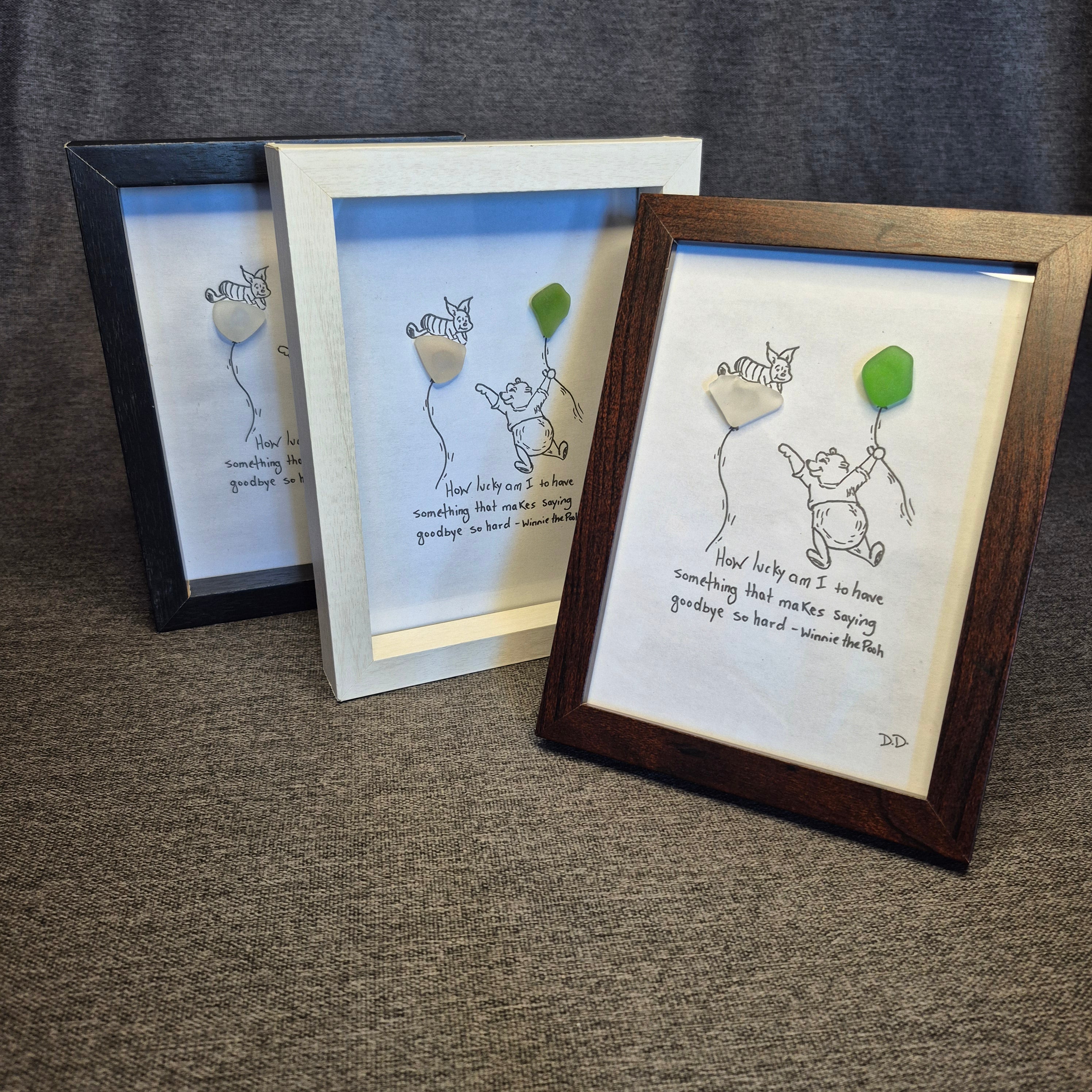 Sea Glass Art - Goodbye