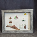 Sea Glass Artwork - Island Scene