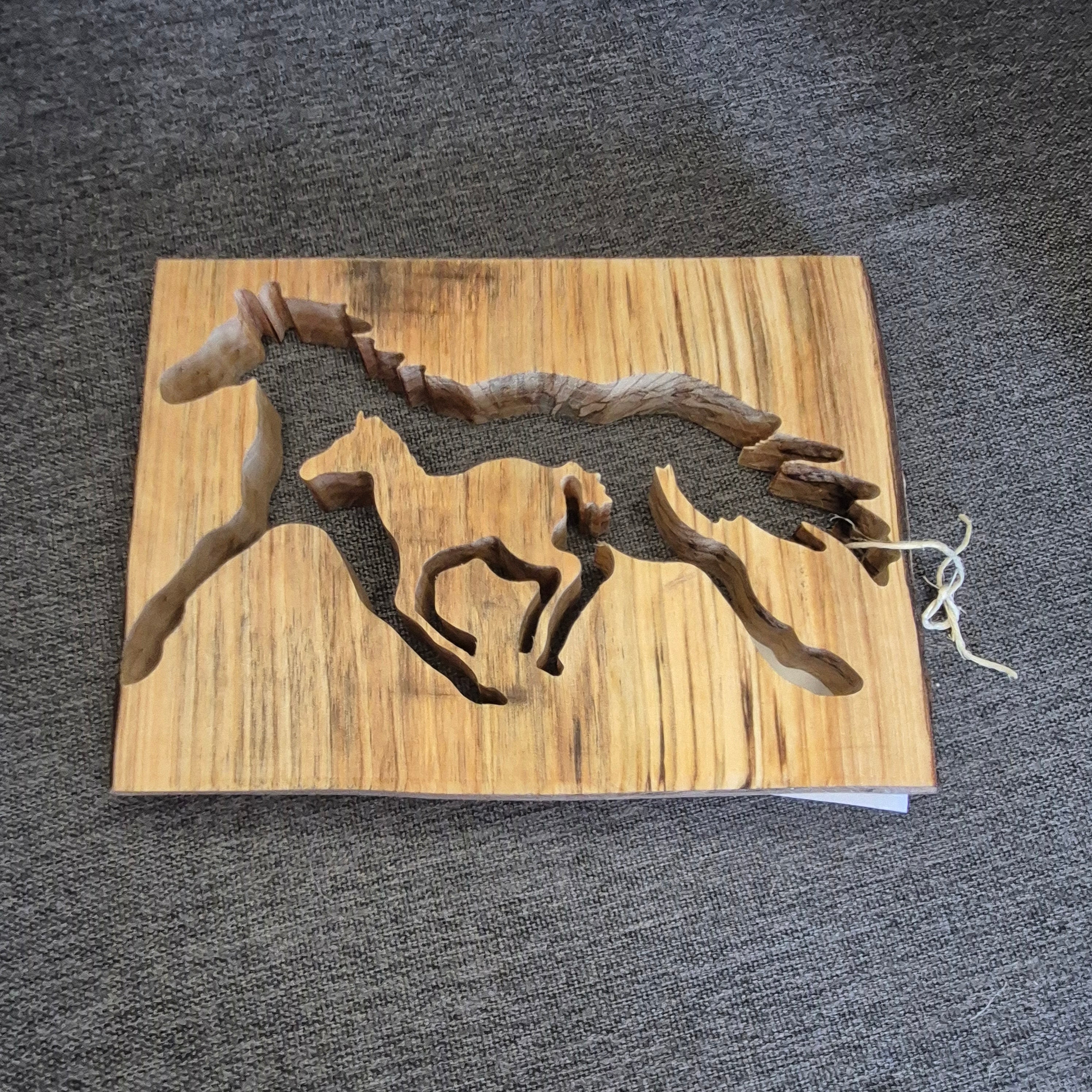 Mare & Foal Scrolled Piece