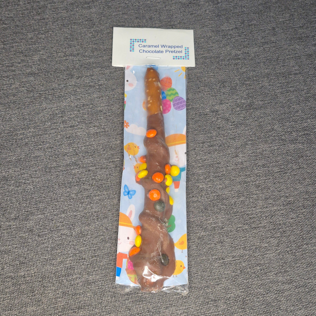Caramel Wrapped Chocolate Pretzel