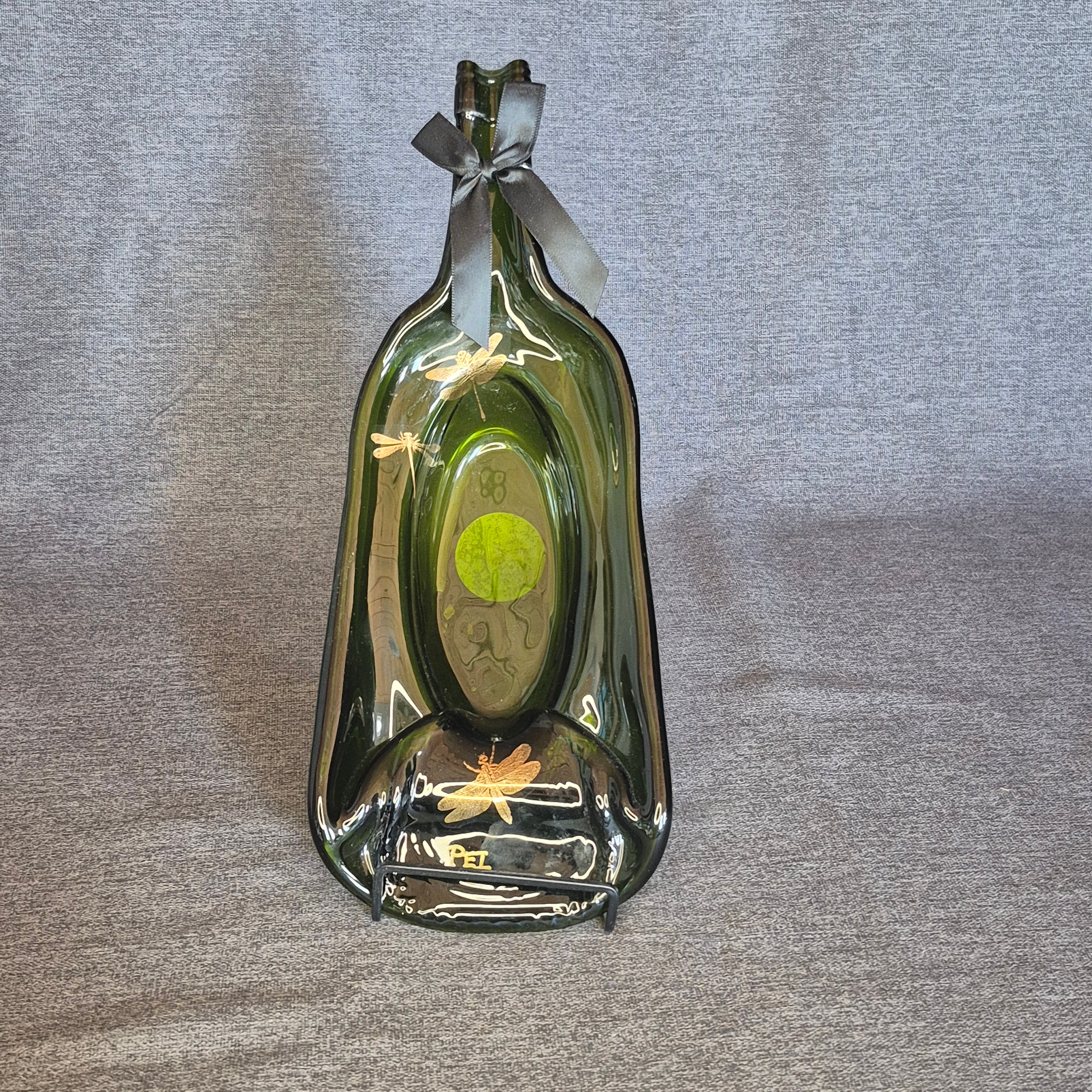 Flattened Bottle Serving Bowl