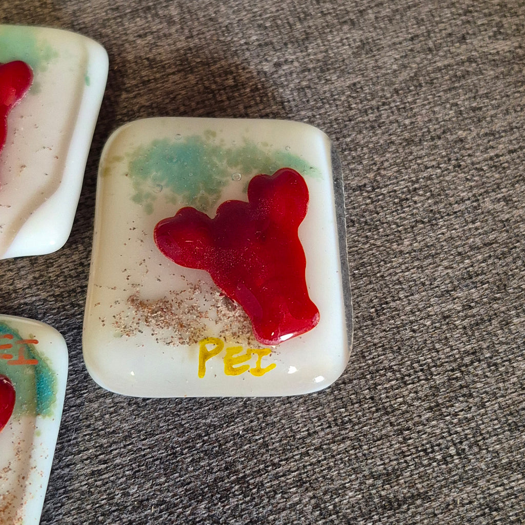 PEI Lobster Magnet - Fused Glass