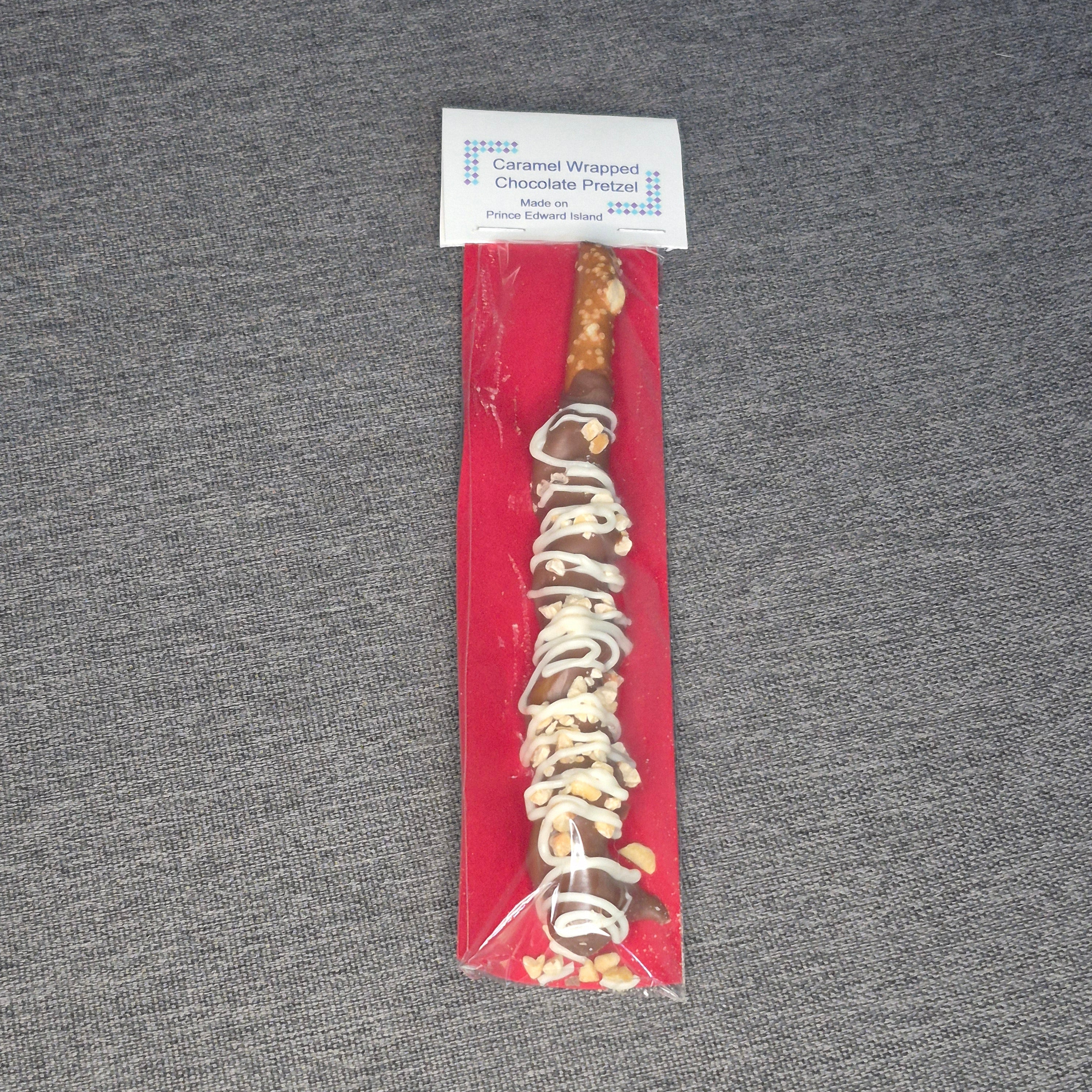 Caramel Wrapped Chocolate Pretzel