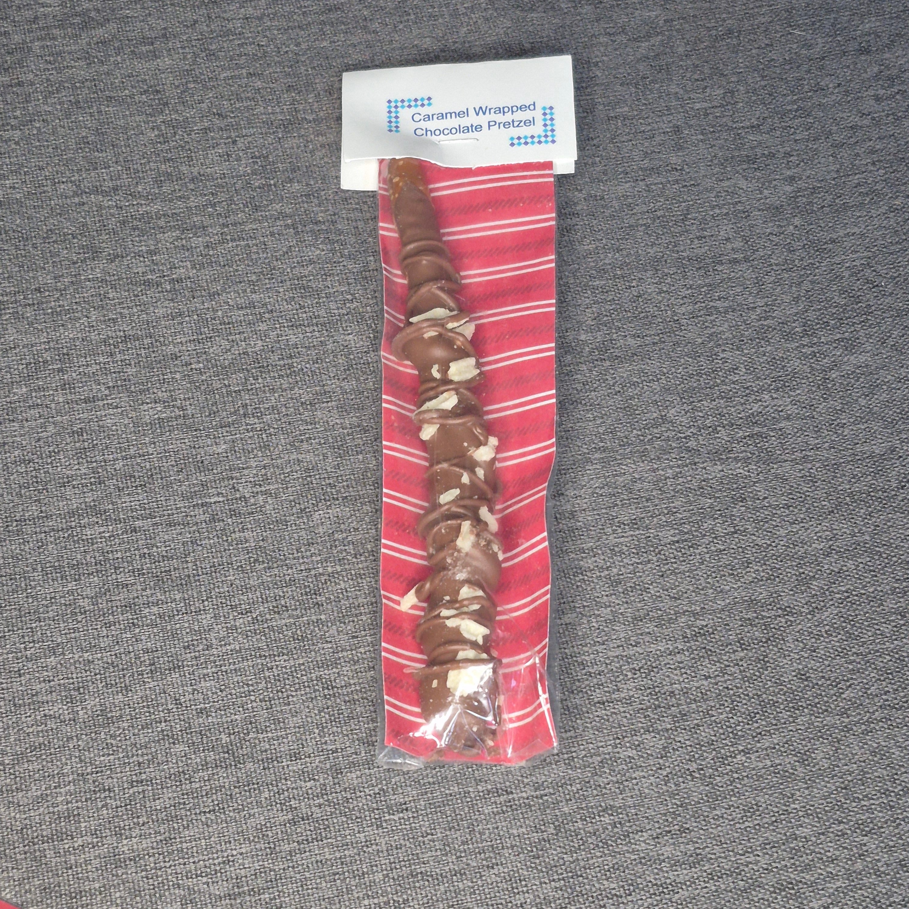 Caramel Wrapped Chocolate Pretzel