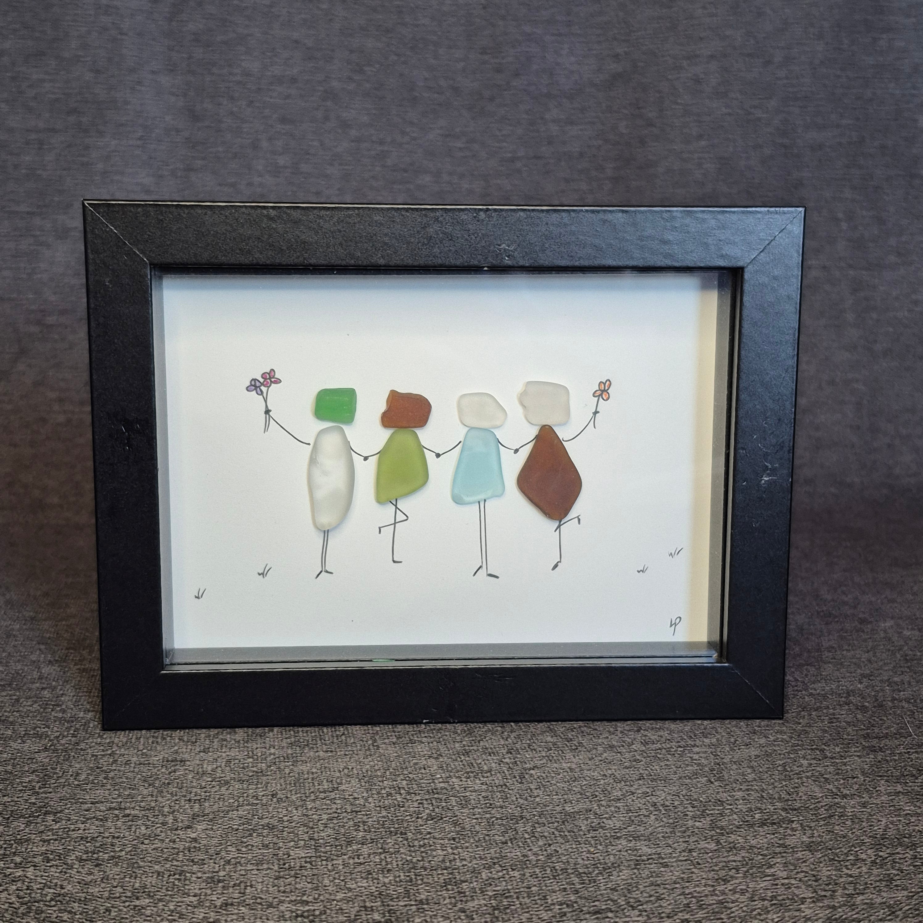 Sea Glass Artwork - Friends