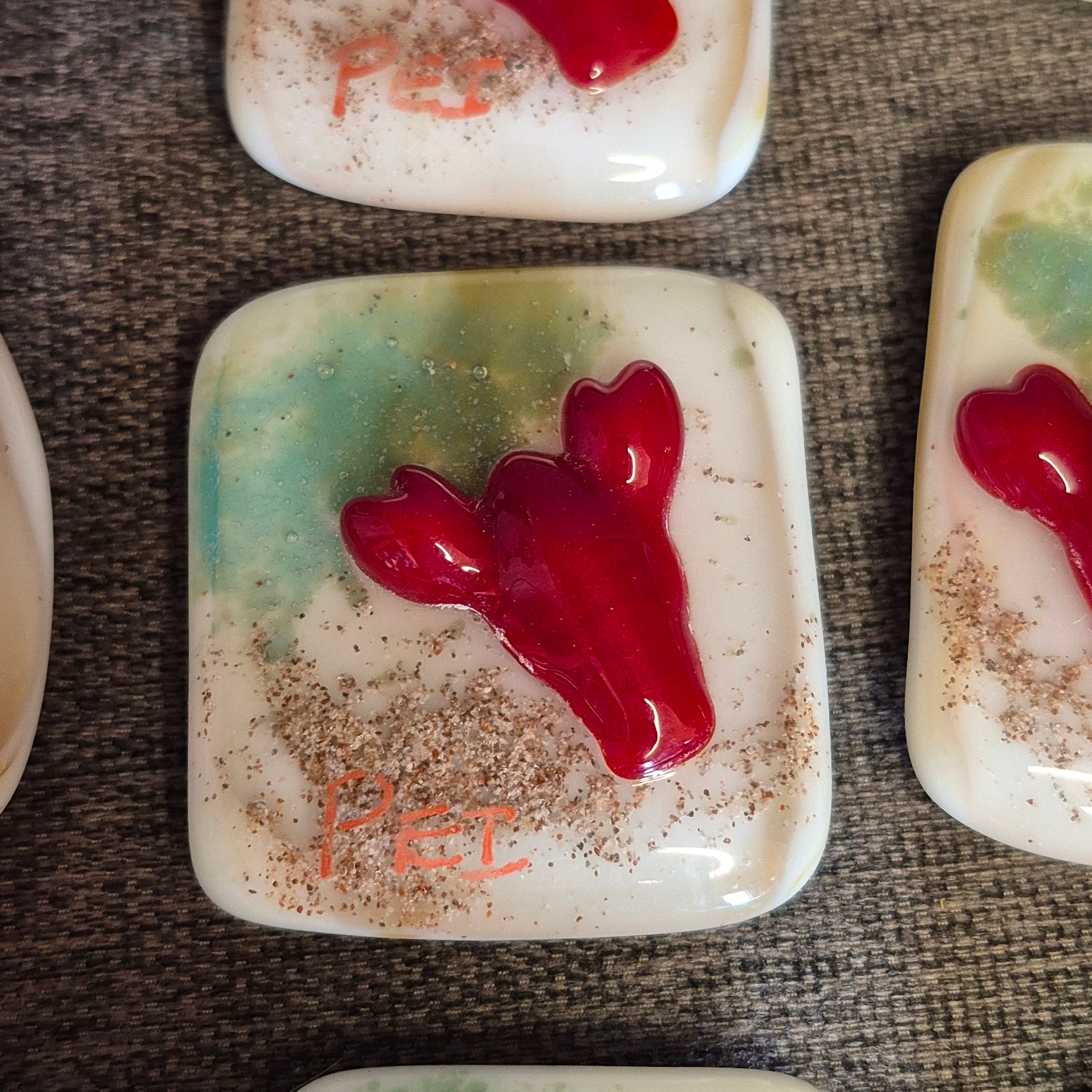 PEI Lobster Magnet - Fused Glass
