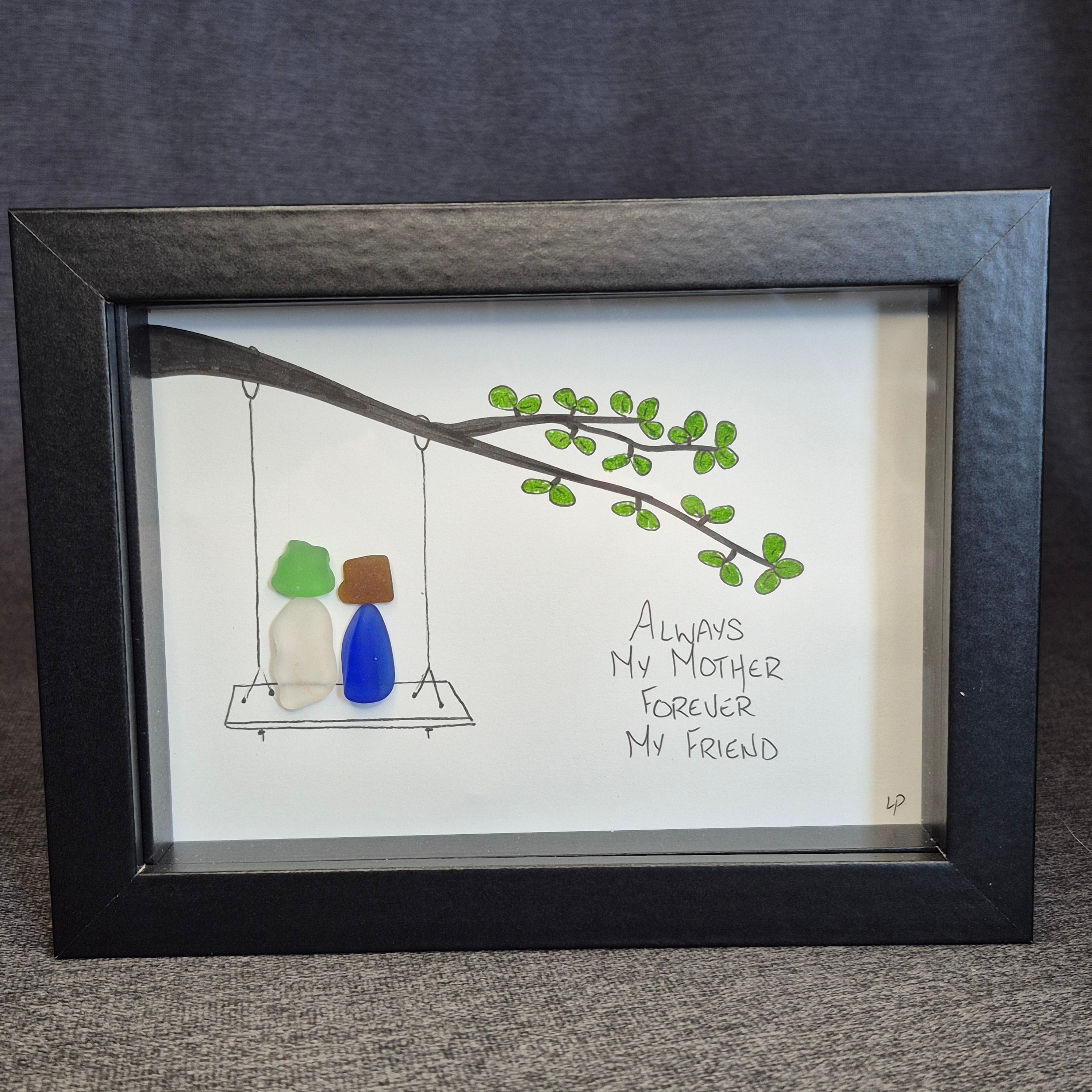 Sea Glass Artwork - Always My Mother