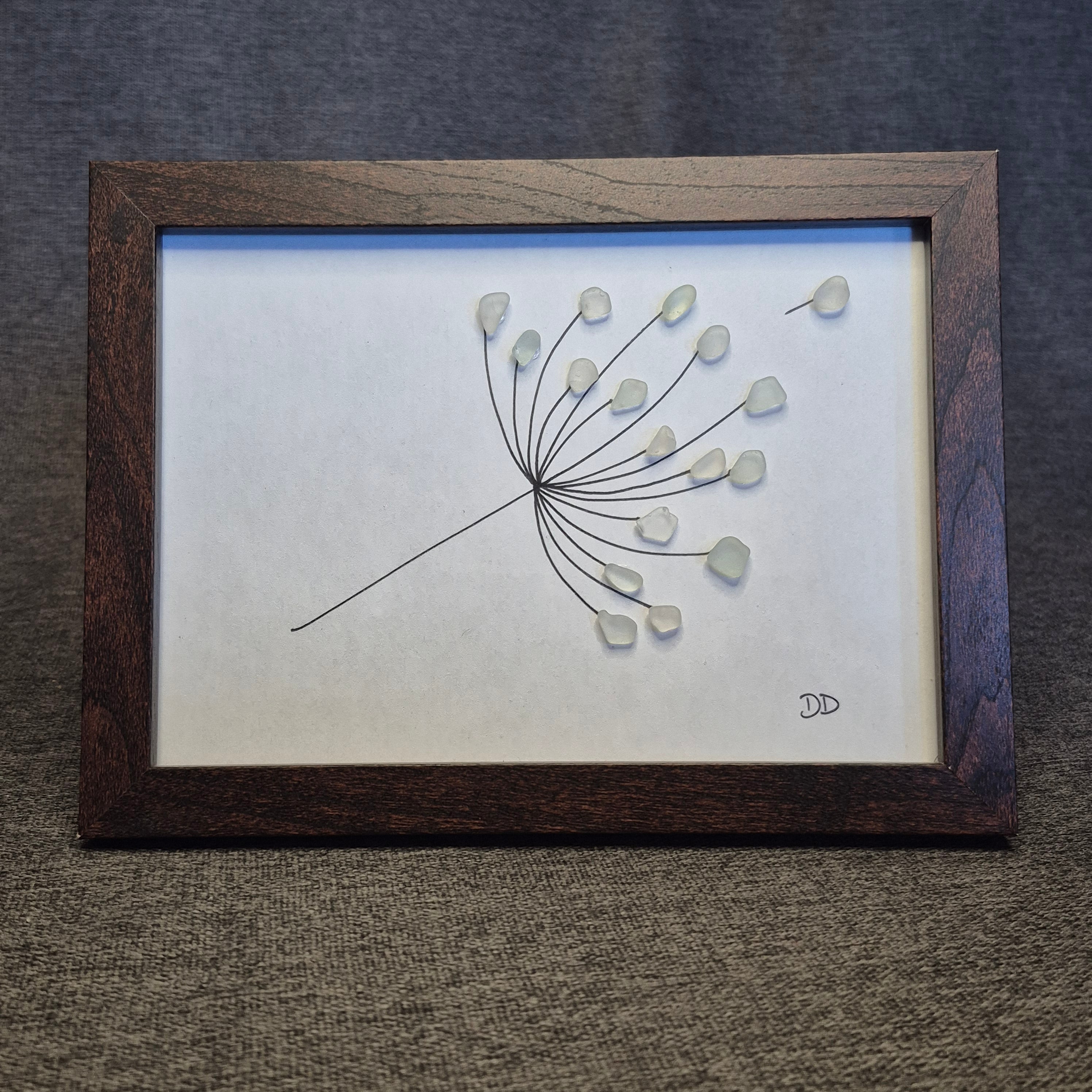 Sea Glass Artwork - Flowers