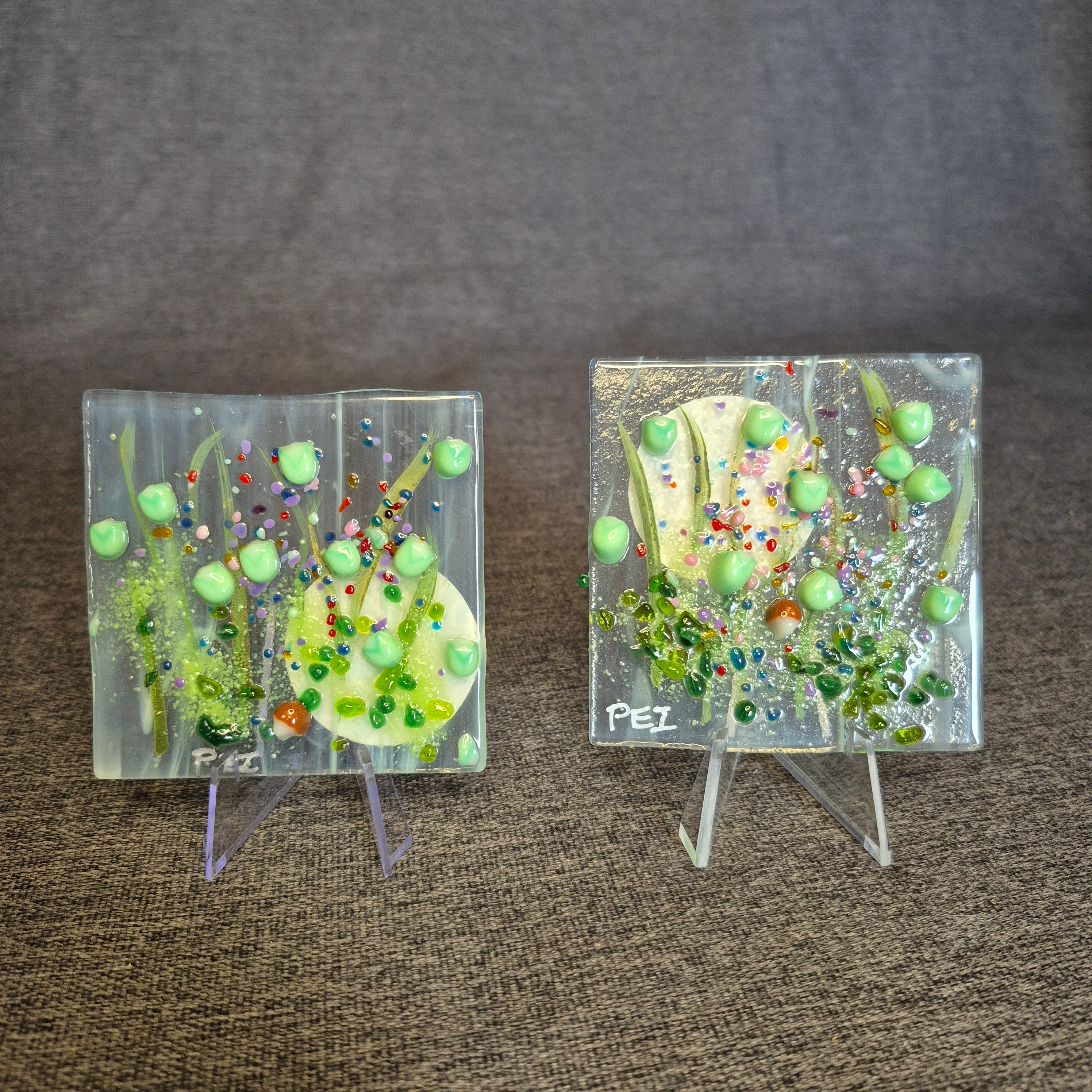 Fused Glass Flower Artwork