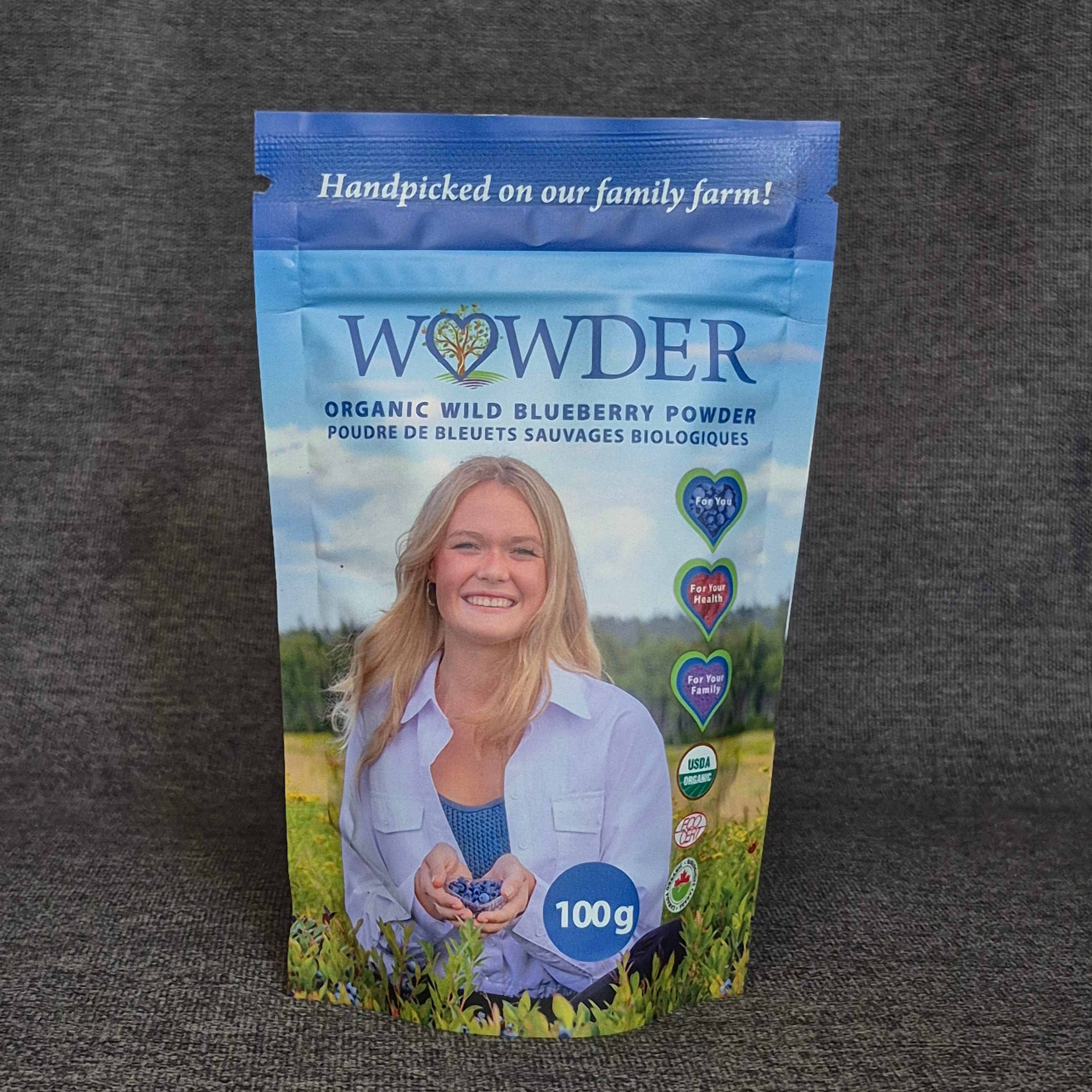 Wowder Organic Wild Blueberry Powder