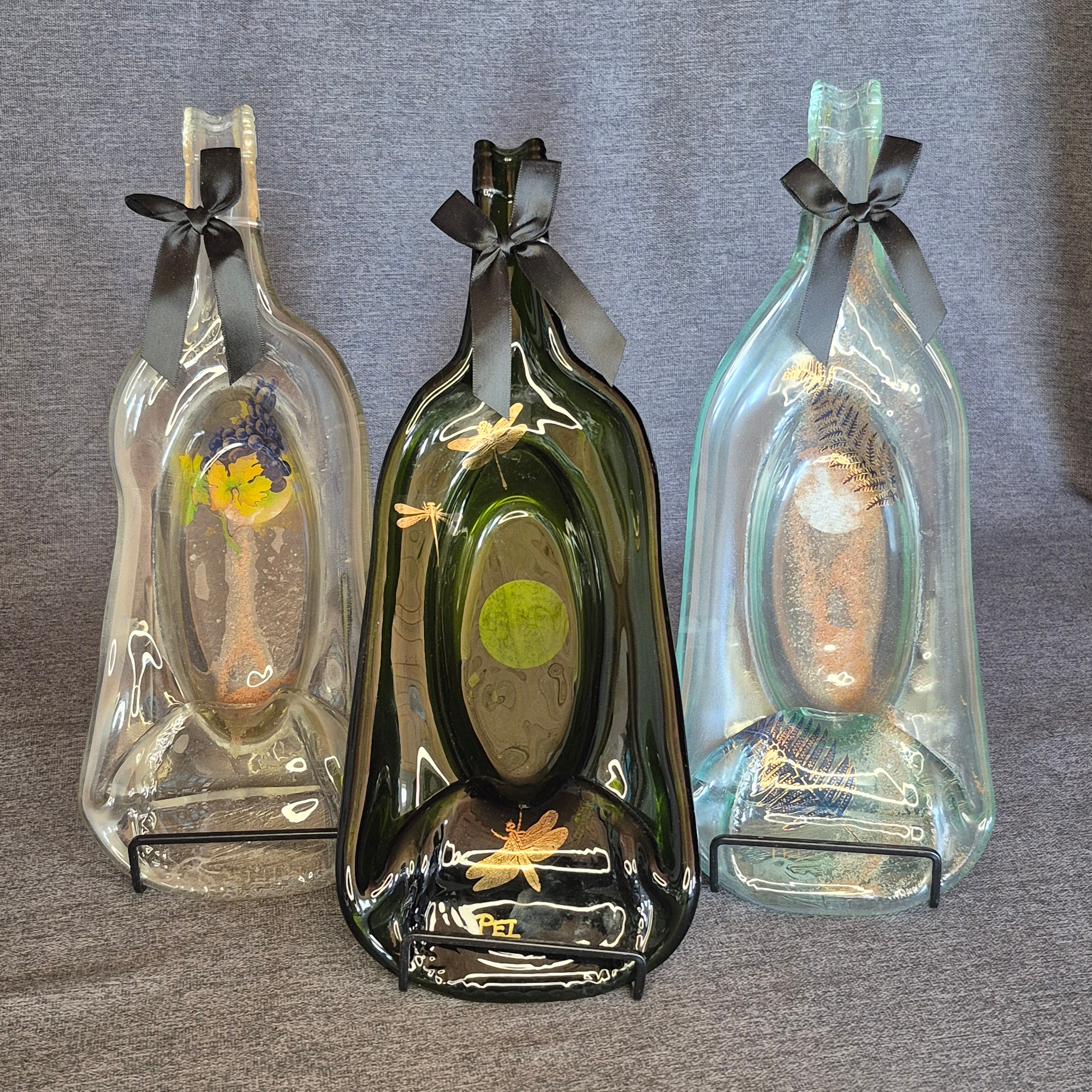 Flattened Bottle Serving Bowl