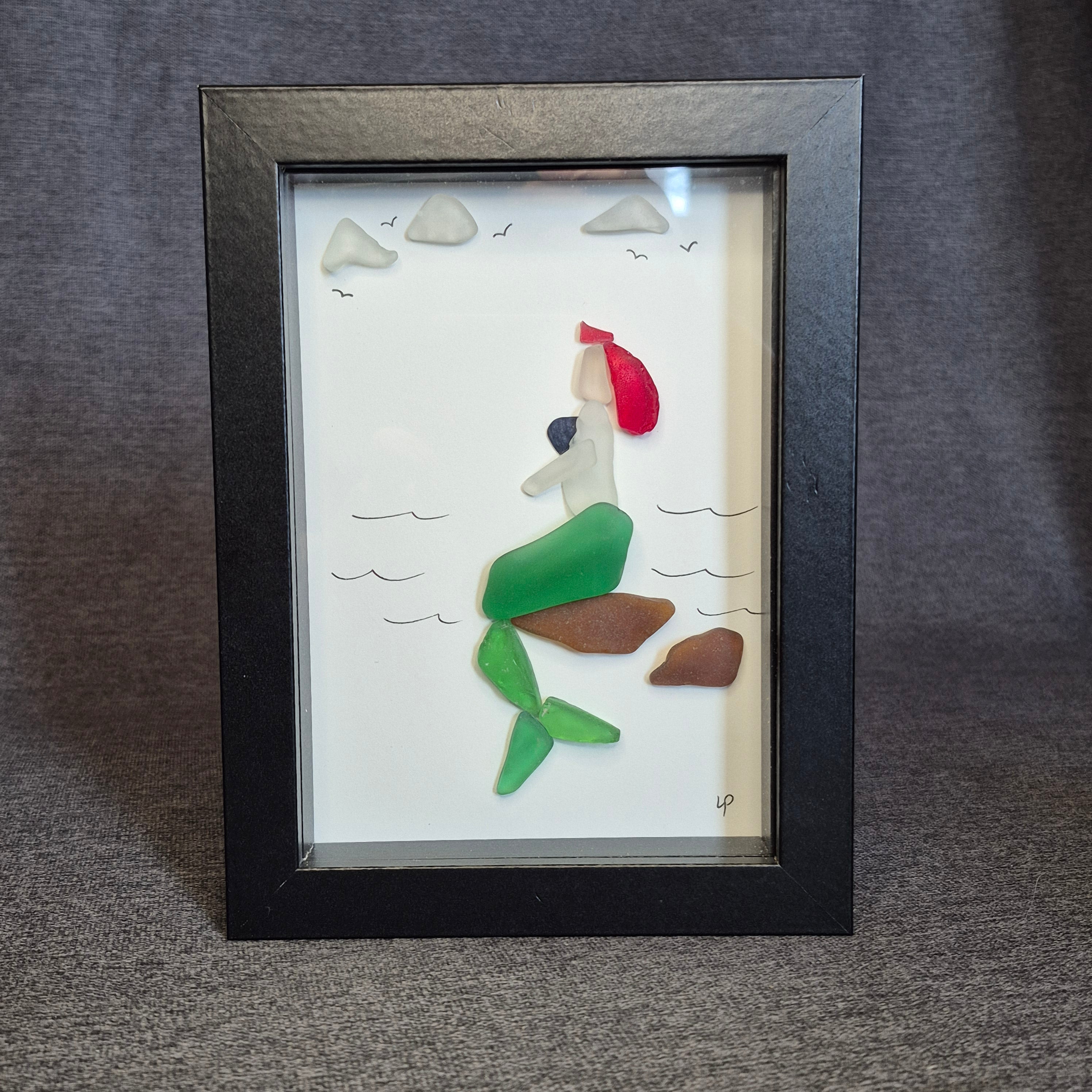 Sea Glass Artwork - Mermaid