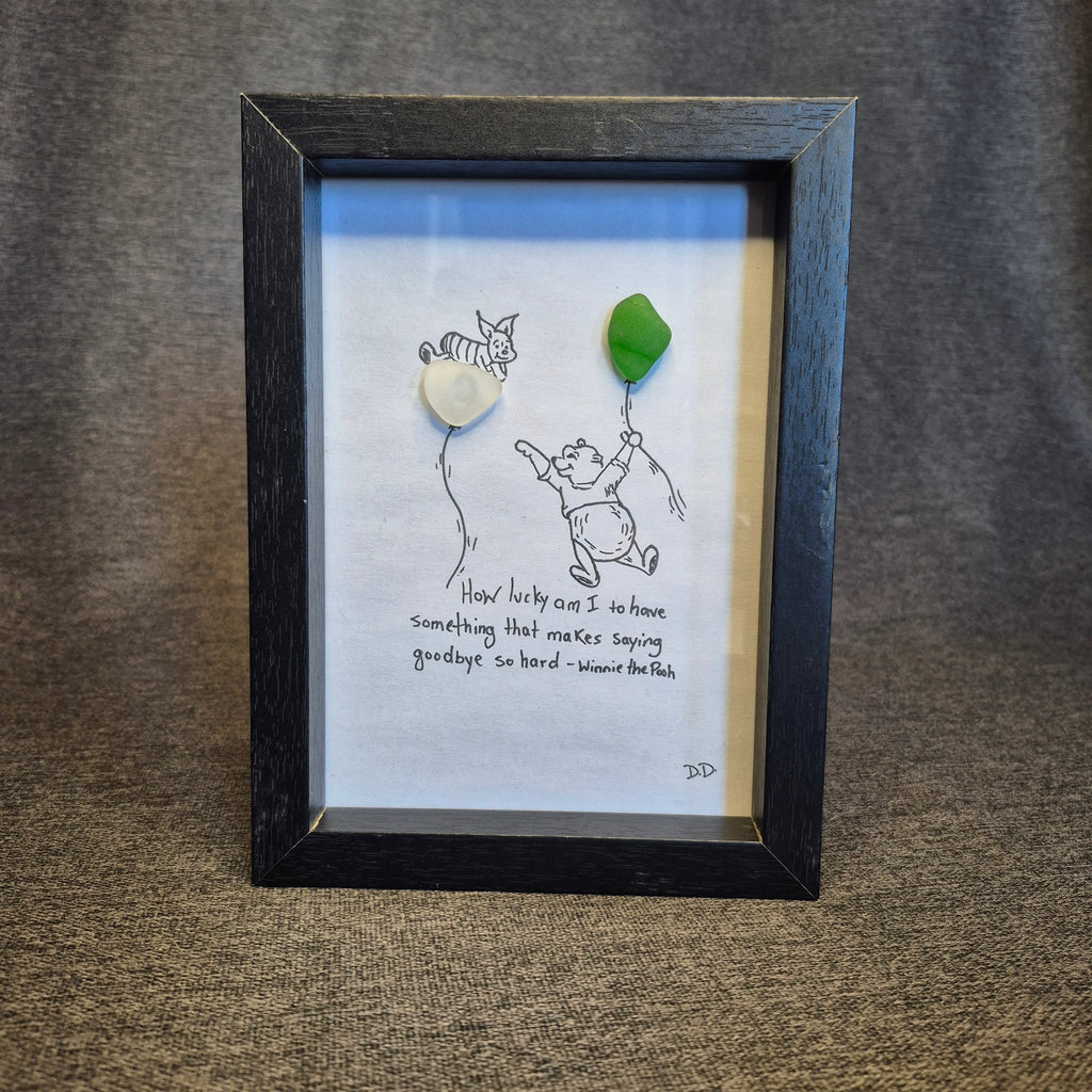 Sea Glass Art - Goodbye