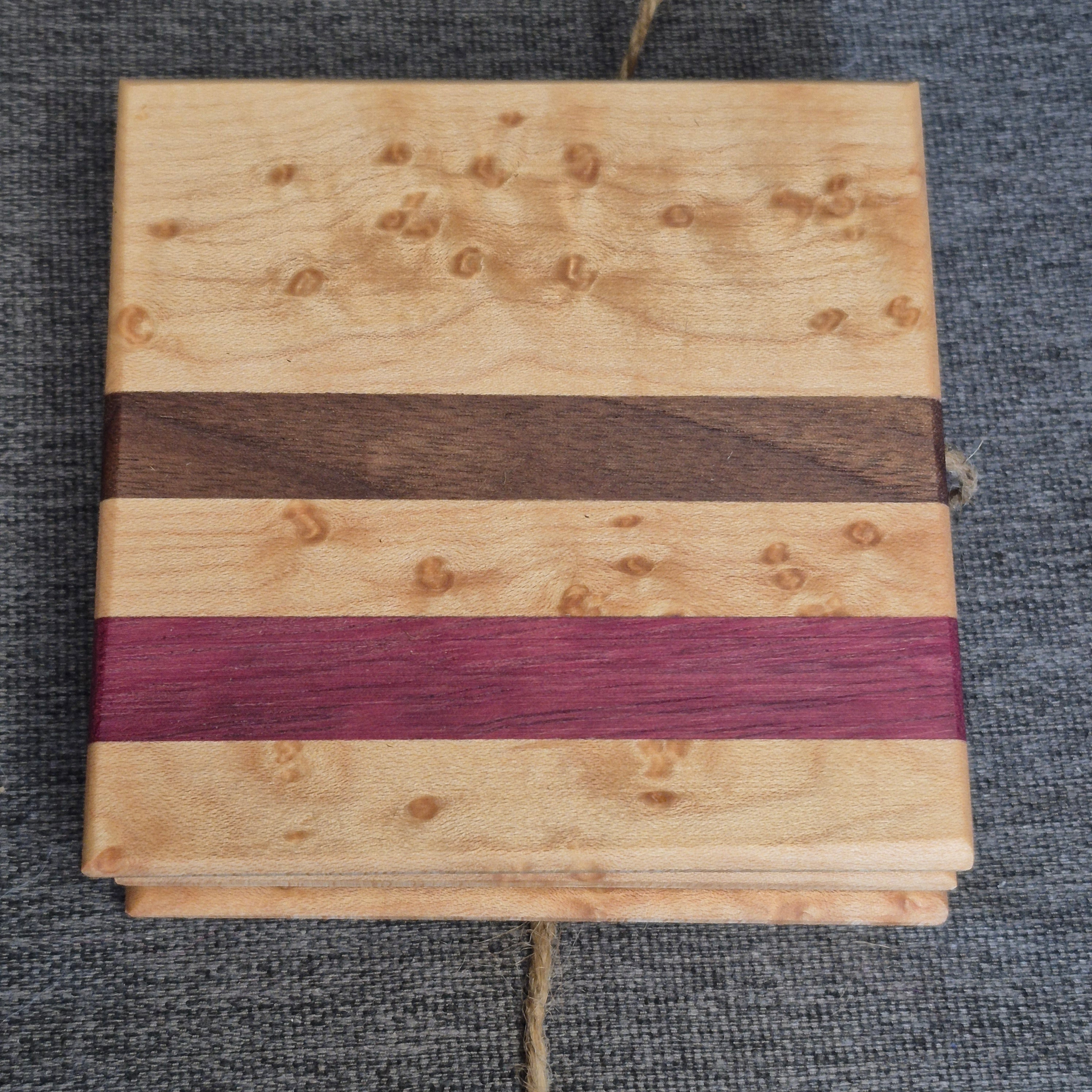 Wood Engraved Coaster Set (set of 4)