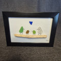 Sea Glass Artwork - Birds on a Branch