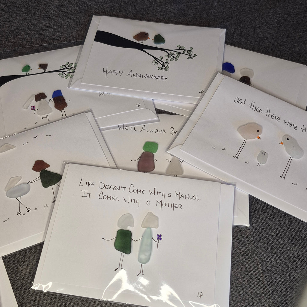 Sea Glass Greeting Cards