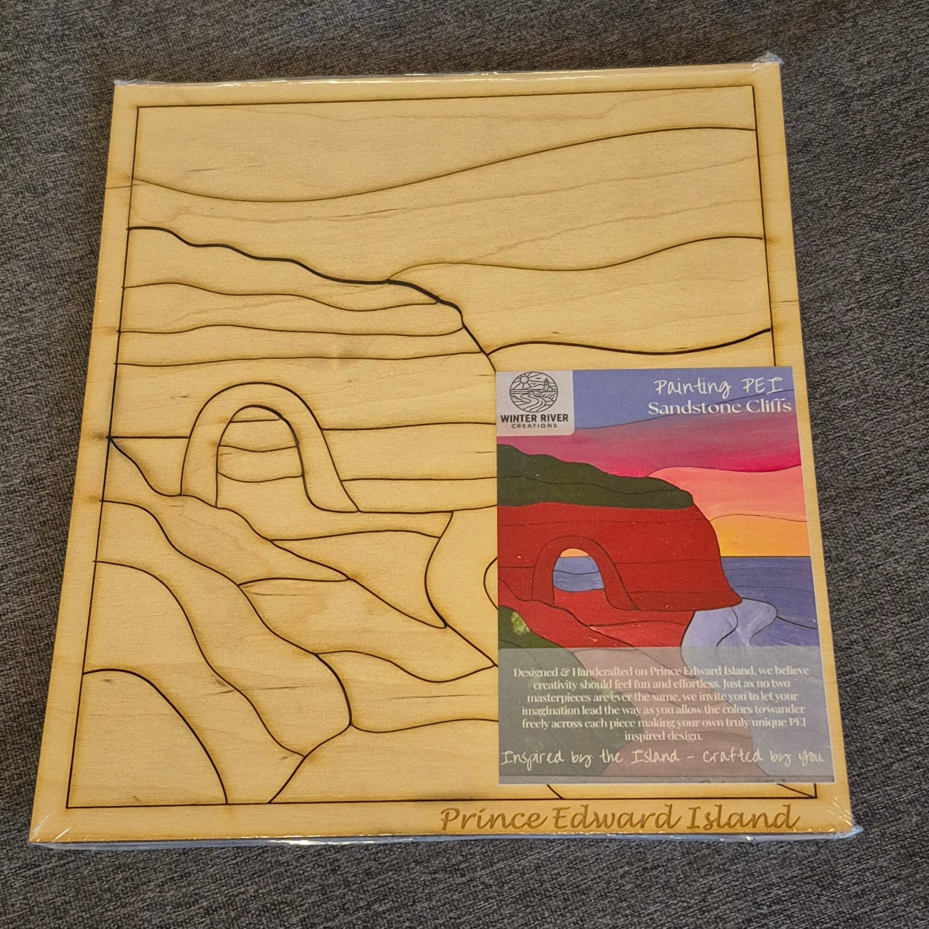 Painting PEI - Sandstone Cliffs